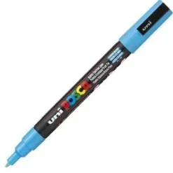 POSCA PC-3M AZUL CLARO 0,9-1,3MM PUNTA MEDIA