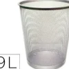 Q-CONNET PAPELERA CONNECT METALICA DE REJILLA COLOR PLATA CS29615 KF00849