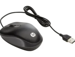 RATON HP VIAJE OPTICO 1000 DPI USB-A LONGITUD CABLE 100 CM COLOR NEGRO