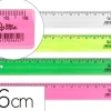 REGLA LIDERPAPEL PLASTICO 16 CM CUBILETE CON 100 UNIDADES COLORES SURTIDOS