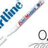 ROTULADOR ARTLINE MARCADOR PERMANENTE EK-444 XF BLANCO -PUNTA REDONDA 0.8 MM -METAL CAUCHO Y PLASTICO