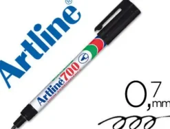 ROTULADOR ARTLINE MARCADOR PERMANENTE EK-700 NEGRO -PUNTA REDONDA 0.7 MM -PAPEL METAL Y CRISTAL