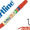 ROTULADOR ARTLINE MARCADOR PERMANENTE EK-70 ROJO -PUNTA REDONDA 1.5 MM -PAPEL METAL Y CRISTAL