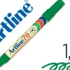 ROTULADOR ARTLINE MARCADOR PERMANENTE EK-70 VERDE -PUNTA REDONDA 1.5 MM -PAPEL METAL Y CRISTAL