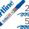 ROTULADOR ARTLINE MARCADOR PERMANENTE EK-90 AZUL -PUNTA BISELADA 5 MM -PAPEL METAL Y CRISTAL
