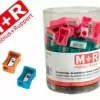 SACAPUNTAS M+R 304 PLASTICO RECTANGULAR 1 USO COLORES SURTIDOS