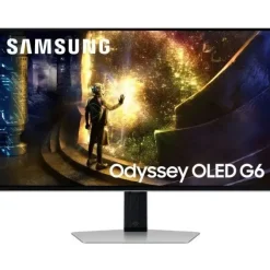 SAMSUNG ODYSSEY G6 MONITOR 27 OLED QHD 240HZ FREESYNC Y G-SYNC - RESPUESTA 1MS - AJUSTABLE EN ALTURA E INCLINABLE - ANGULO DE VISION 178º - HDMI, DISPLAYPORT - VESA 100X100MM