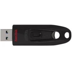 SANDISK CRUZER ULTRA MEMORIA USB 3.0 64GB - HASTA 80MB/S DE TRANSFERENCIA - COLOR NEGRO (PENDRIVE)