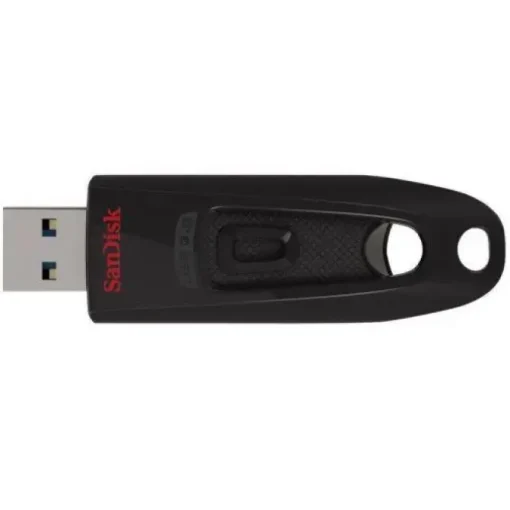 SANDISK CRUZER ULTRA MEMORIA USB 3.0 64GB - HASTA 80MB/S DE TRANSFERENCIA - COLOR NEGRO (PENDRIVE)