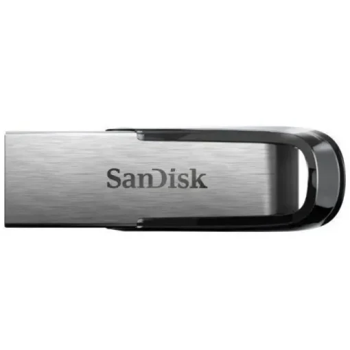 SANDISK ULTRA FLAIR MEMORIA USB 3.0 64GB - SIN TAPA - COLOR ACERO/NEGRO (PENDRIVE)