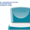 SELLO X'STAMPER QUIX PERSONALIZABLE COLOR AZUL MEDIDAS 14X60 MM Q-14