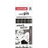 SET ROTULADOR CALIBRADO UNIBALL PIN 5 UDS MANGA SH