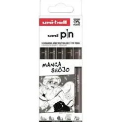 SET ROTULADOR CALIBRADO UNIBALL PIN 5 UDS MANGA SH