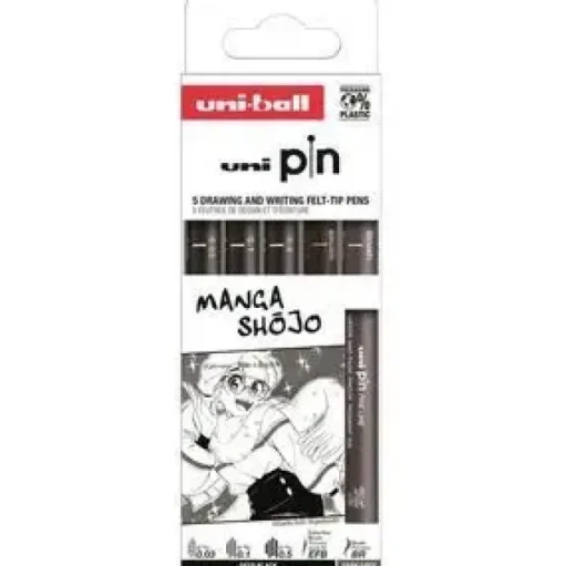 SET ROTULADOR CALIBRADO UNIBALL PIN 5 UDS MANGA SH