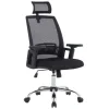 SILLA DE DIRECCION Q-CONNECT ERGONOMICA BASE METAL RESPALDO ALTO CON REPOSACABEZA AJUSTABLE