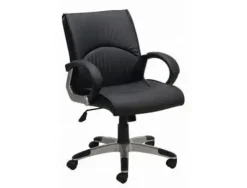 SILLA DIRECCION Q-CONNECT RESPALDO MEDIO REGULABLE EN ALTURA ALTO 900+85MM ANCHO 500MM PROFUNDIDAD 510MM COLOR