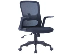 SILLA GIRATORIA Q-CONNECT BASE METAL REGULABLE EN ALTURA 910+75MM ALTO 610MM ANCHO 550MM PROFUNDIDAD NEGRO