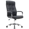 SILLA Q-CONNECT DIRECCION PIAV E SIMIL PIEL BASE METALICA ALT MAX 1250 ANC 610 PROF 700 MM RUEDAS PREMIUM COLOR NEGRO