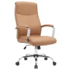 SILLA Q-CONNECT DIRECCION MODE NA SIMIL PIEL BASE METALICA ALT MAX 1210 ANC 630 PROF 650 MM RUEDAS PREMIUM COLOR CREMA
