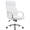 SILLA Q-CONNECT DIRECCION PIAV E SIMIL PIEL BASE METALICA ALT MAX 1250 ANC 610 PROF 700 MM RUEDAS PREMIUM COLOR BLANCO