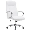 SILLA Q-CONNECT DIRECCION VERO NA SIMIL PIEL BASE METALICA ALT MAX 1210 ANC 650 PROF 730 MM RUEDAS PREMIUM COLOR BLANCO