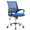 SILLA Q-CONNECT OFICINA SIENA MALLA BASE METALICA ALT MAX 1000 ANC 560 PROF 570 RUEDAS PREMIUM COLOR NEGRO AZUL