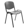 SILLA ROCADA CONFIDENTE ESTRUCTURA METALICA RESPALDO Y ASIENTO EN POLIMERO COLOR GRIS