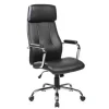 SILLA ROCADA DIRECCION SIMIL PIEL CON BRAZOS METALICOS SISTEMA BASCULANTE 1180X530 MM