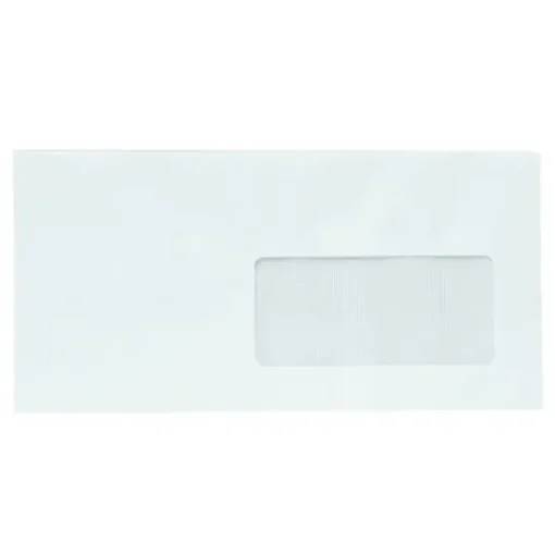 SOBRE MK 110X220 DL SIL.VD.BLANCO