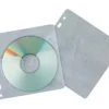 SOBRE PARA 2 CD Q-CONNECT POLIPROPILENO CON SOLAPA MULTITALADRO Y FORRO PROTECTOR-PACK DE 40 UNIDADES