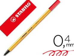 STABILO ROTULADOR STABILO POINT-88 NEON ROJO 88/040 MAK119043