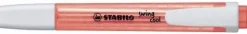 STABILO SWING COOL MARCADOR FLUORESCENTE - CUERPO PLANO - PUNTA BISELADA - TRAZO ENTRE 1 Y 4MM - TINTA CON BASE DE AGUA - ANTISECADO - COLOR ROJO