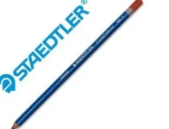 STAEDTLER LUMOCOLOR 108 LAPIZ DE COLOR HEXAGONAL - ESPECIAL PARA SUPERFIICES LISAS - MARCADO OPACO - COLOR ROJO