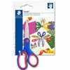STAEDTLER NORIS 965 TIJERA ESCOLAR DE SEGURIDAD - AGARRE ERGONOMICO SUAVE - CUCHILLAS ROMAS - LONGITUD 14CM