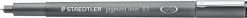 STAEDTLER PIGMENT LINER 308 ROTULADOR CALIBRADO - TRAZO 0.1MM - SECADO RAPIDO - COLOR NEGRO