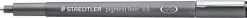 STAEDTLER PIGMENT LINER 308 ROTULADOR CALIBRADO - TRAZO 0.8MM - SECADO RAPIDO - COLOR NEGRO
