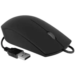 SUBBLIM RATON BUSINESS CON CABLE - DISEÑO ULTRADELGADO Y ERGONOMICO - TECNOLOGIA SILENT CLICK - COLOR NEGRO MATE