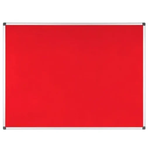 TABLERO DE FIELTRO BI-OFFICE ROJO 120X90CM