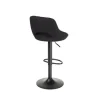 TABURETE ALTO ROCADA CON ASIENTO Y RESPALDO BAJO TAPIZADO TELA IGNIFUGA BASE METALICA CON REPOSAPIES COLOR