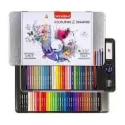 TALENS CAJA LAPICEROS COLORES BRUYNZEEL METAL