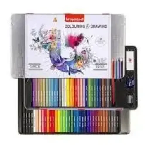 TALENS CAJA LAPICEROS COLORES BRUYNZEEL METAL
