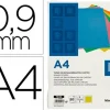 TAPA ENCUADERNACION LIDERPAPEL CARTON A4 0,9MM AMARILLO FLUOR PAQUETE DE 50 UNIDADES