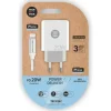 TECHONETECH CARGADOR DE PARED PD 20W + CABLE USB-C A LIGHTNING