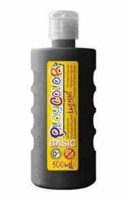 TEMPERA PLAYCOLOR LIQUID BASIC 500 ML NEGRO