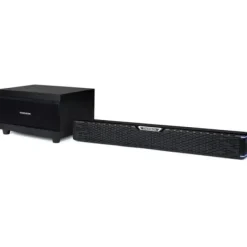 THOMSON SB60BTS BARRA DE SONIDO 60W CON SUBWOOFER BLUETOOTH 5.0 - MANDO A DISTANCIA - DISEÑO COMPACTO - COLOR NEGRO