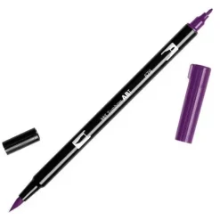 TOMBOW ABT ROTULADOR 679 DOBLE PUNTA PINCEL Y PUNTA FINA 0,8MM COLOR 679 CIRUELA OSCURO MORADO