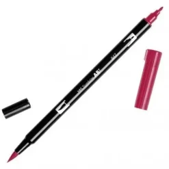TOMBOW ABT ROTULADOR 847 DOBLE PUNTA PINCEL Y PUNTA FINA 0,8MM COLOR 847 ROJO CARMESI
