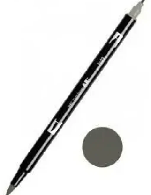 TOMBOW ABT ROTULADOR N49 DOBLE PUNTA PINCEL Y PUNTA FINA 0,8MM COLOR N49 GRIS TEMPLADO 8