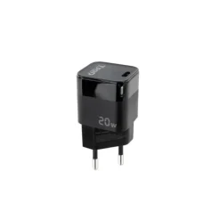 TOOQ CARGADOR DE PARED USB-C/PD 20W - COLOR NEGRO