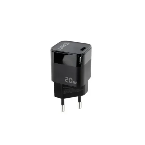 TOOQ CARGADOR DE PARED USB-C/PD 20W - COLOR NEGRO